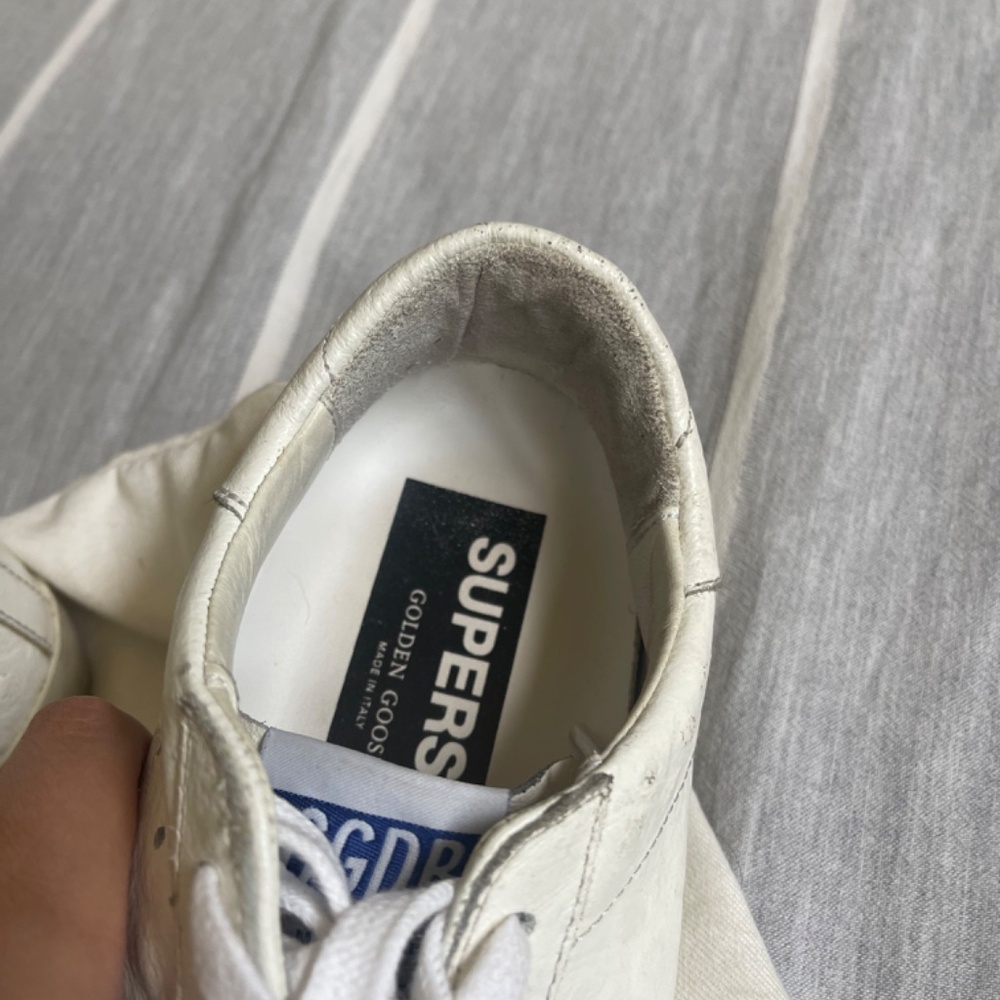 Golden Goose Superstar Ostrich-Stamped Court Sneakers - Picture 11 of 16